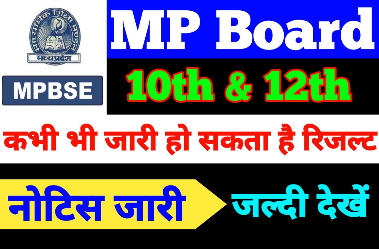 MP Board 10th 12th Result 2024 Today Update