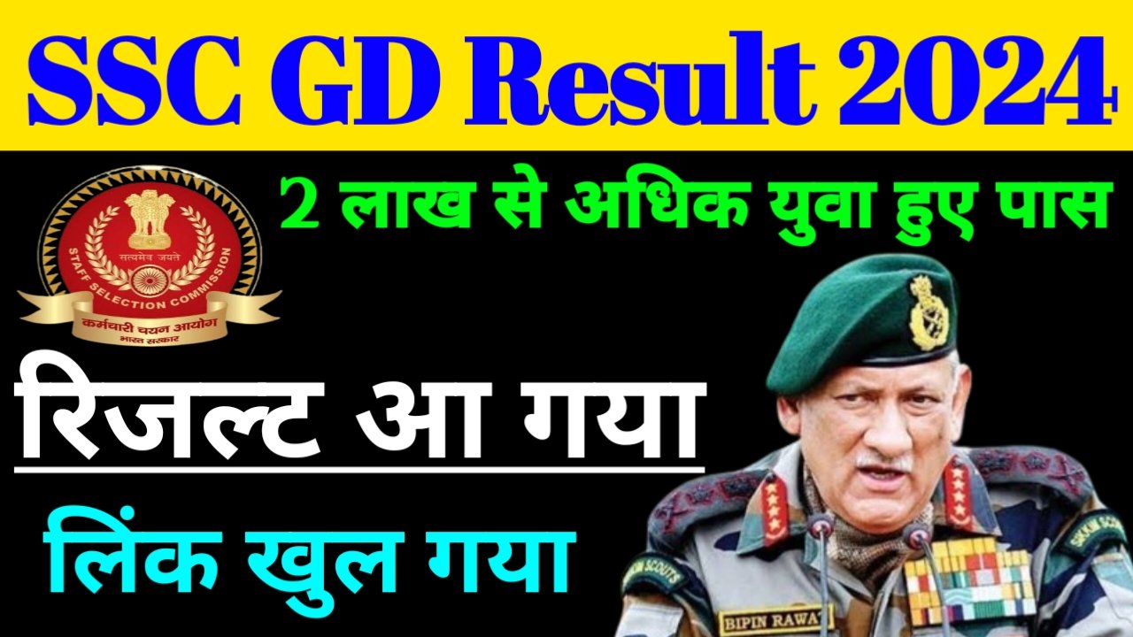 SSC GD Result 2024 Today Update | एसएससी जीडी रिजल्ट 2024 आज हो सकता है जारी